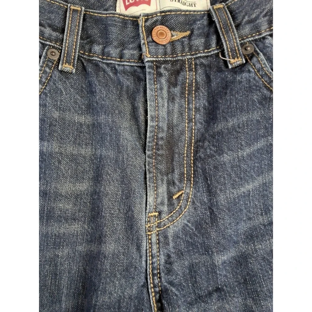 Levis 505 Regular Jeans Boys 30x30‎ 20 Reg Dark Blue Straight Leg.